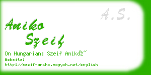 aniko szeif business card